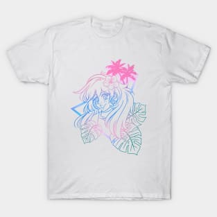 Plant Aesthetic Line Version T-Shirt